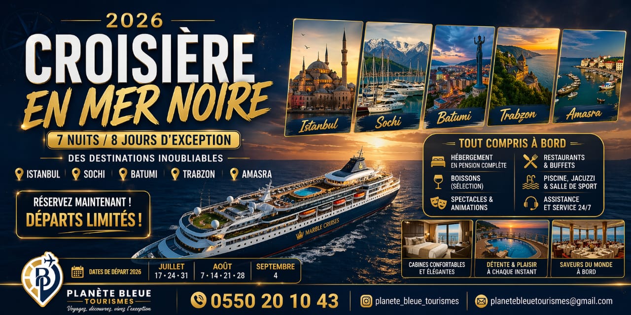 Croisière exceptionnelle en Mer Noire – 2026